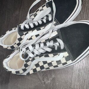 Black and White Checkered vans
